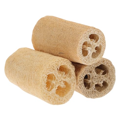 PERSELOSO 3Stücke Haustier Molar Natürliche Luffa Kauen Scheiben für Hamster Meerschweinchen und Sicheres Zähne Schleifen und Destruktives Verhalten von PERSELOSO