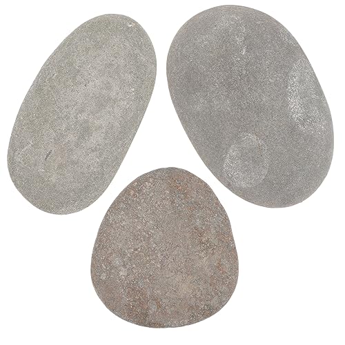 PERSELOSO 3stücke Turtle Basking Stones Für Reptilien Flache Steine Sonnenplattform Für Schildkröten Und Aquarien Landschaftsdeko Für Fischtanks Zufällige Farben von PERSELOSO