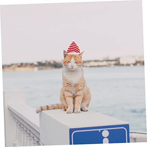 PERSELOSO 3Stücke Weihnachts Haustiermützen Teiliges für Katzen und Dekorative Kopfbedeckung Festlicher Kopfschmuck für Partys und Besondere Anlässe Bequem von PERSELOSO