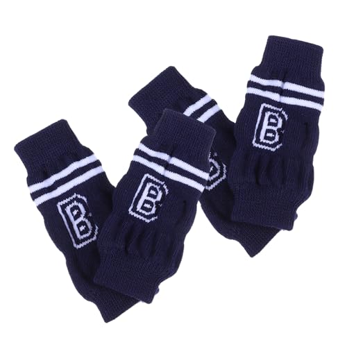 PERSELOSO 4 Stück Beinwärmer für Hunde Elastischer Ellenbogenschutz Gestrickte Hundesocken Komfortabel und Waschbar Beinschutz für Kleine und Mittelgroße Hunde PERSELOSO 4 Stück Beinwärmer für Hunde Elastischer Ellenbogenschutz Gestrickte Hundesocken Komfortabel und Waschbar Beinschutz für Kleine und Mittelgroße Hunde von PERSELOSO