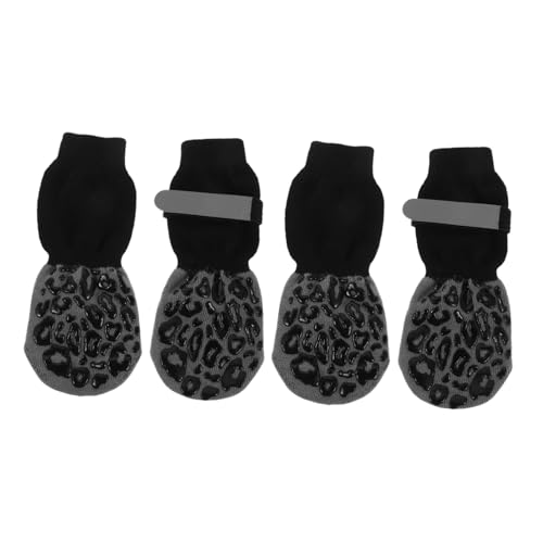 PERSELOSO 4 Stück rutschfeste Pet Socken für Drinnen und Draußen Rutsch Pfotschutz für Glatte Böden für Große Hunde Einfach Anzulegen von PERSELOSO