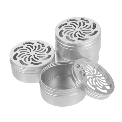 PERSELOSO 4pcs Hundenduft -Training Container Mit Hohlen Deckeln Nachfüllbare Metalldosen Für Hunde Nase Arbeit Aluminiumduft Arbeit Zinnboxen Für Verhaltenstraining PERSELOSO 4pcs Hundenduft -Training Container Mit Hohlen Deckeln Nachfüllbare Metalldosen Für Hunde Nase Arbeit Aluminiumduft Arbeit Zinnboxen Für Verhaltenstraining von PERSELOSO