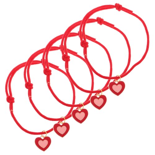 PERSELOSO 5 Stück Handgefertigtes Katzen und Hundehalsband Teiliges aus Seil Verstellbar Gestrickter Haustier Schmuck für Kleine Hunde und Süße Katzenaccessoires von PERSELOSO