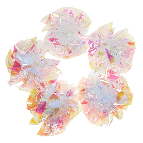 PERSELOSO 5 Stück Katzenrassel Papierspielzeug Katzenstreu Katzenminze Katzennapf Katzenspiel Kätzchen Katzenminze Automatischer Katzenball Katzen Katzenrollerspielzeug von PERSELOSO