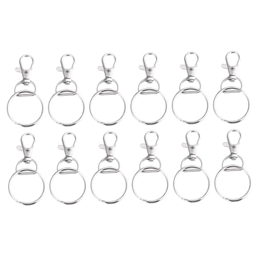 PERSELOSO 50 Sätze Schlüsselanhänger aus Metall Halter Haken Schlüsselband Abzug D-Ringe für Handtaschenriemen Haustier Schlüsselketten Verschlüsse schlüsselringe Schlüsselbund Hummerschere PERSELOSO 50 Sätze Schlüsselanhänger aus Metall Halter Haken Schlüsselband Abzug D-Ringe für Handtaschenriemen Haustier Schlüsselketten Verschlüsse schlüsselringe Schlüsselbund Hummerschere von PERSELOSO