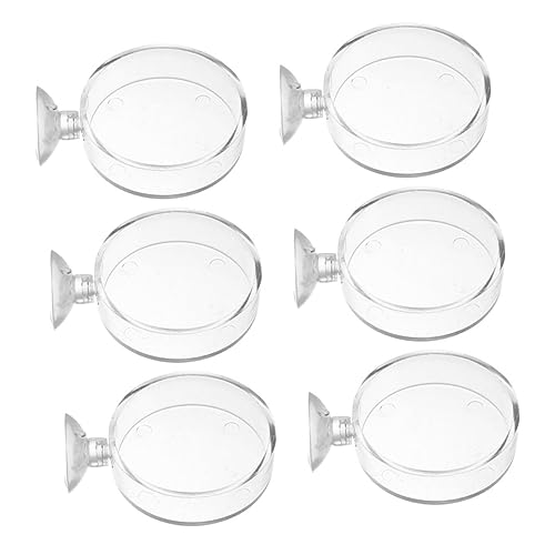 PERSELOSO 6 Stück Aquarien Futterplatten für Garnelen Futterbehälter mit Saugnäpfen für Fischteiche zur Gesunder und Wachstum Fische PERSELOSO 6 Stück Aquarien Futterplatten für Garnelen Futterbehälter mit Saugnäpfen für Fischteiche zur Gesunder und Wachstum Fische von PERSELOSO