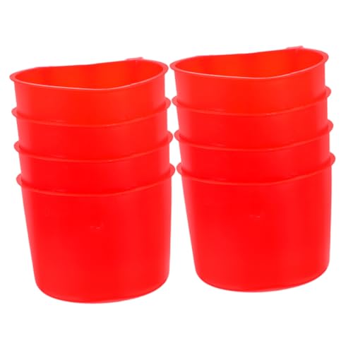 PERSELOSO 8 Stück Teiliges Hängende Futterschalen für Kleintiere Wassernapf und Futterbecher für Vögel Kaninchen und Hühnerstall Einfach zu Montieren Rot PERSELOSO 8 Stück Teiliges Hängende Futterschalen für Kleintiere Wassernapf und Futterbecher für Vögel Kaninchen und Hühnerstall Einfach zu Montieren Rot von PERSELOSO