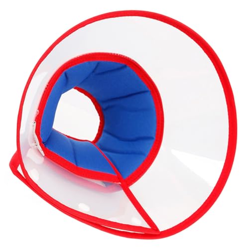 PERSELOSO Verstellbarer Hundekragen Für Postoperative Erholung Transparenter Atmungsaktiver Halskragen Für Hunde Lecken Und Kratzen Von Wunden Verhindert von PERSELOSO