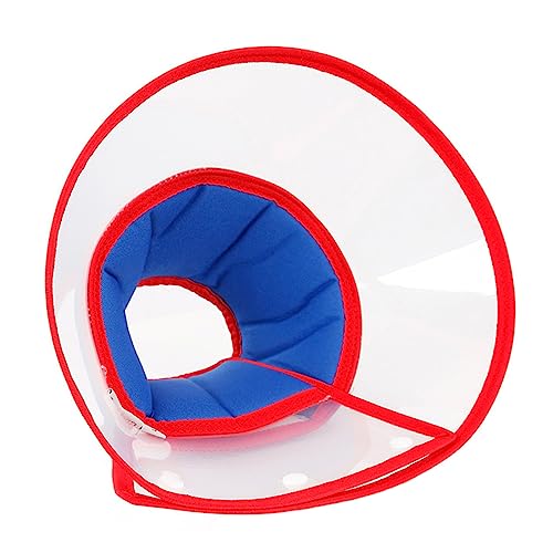 PERSELOSO Anti-Match Elizabeth Circle Mittel Haustier einstellbar Kleiner Welpenkragen Krapfen Buster Hundehalsband Halskegel zur Erholung des Hundes Erholungskegel für Hunde pp Blatt Blau von PERSELOSO