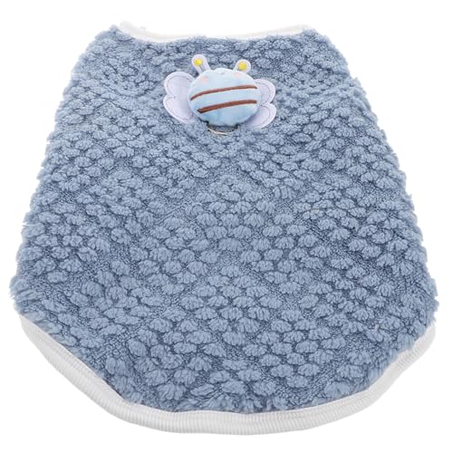 PERSELOSO Bienenkostüm für Haustiere Fleece Weste für Katzen und Kleine Hunde für Partys Cosplay und Halloween Leicht Waschbar und XL Jeansblau von PERSELOSO