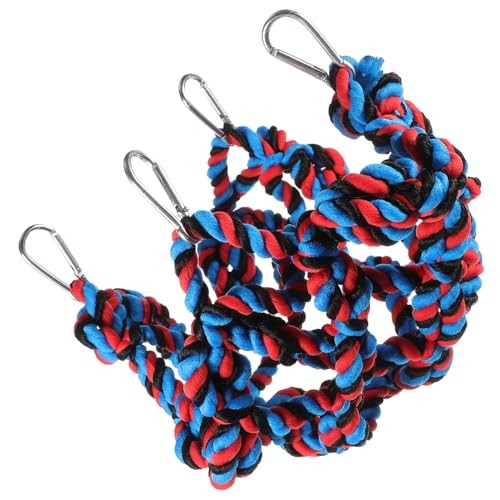 PERSELOSO Buntes Kletternetz für Papageien Langlebiges mit Hängendem Seildesign für Vögel Fördert die Körperliche und Geistige Gesundheit Schwarz PERSELOSO Buntes Kletternetz für Papageien Langlebiges mit Hängendem Seildesign für Vögel Fördert die Körperliche und Geistige Gesundheit Schwarz von PERSELOSO