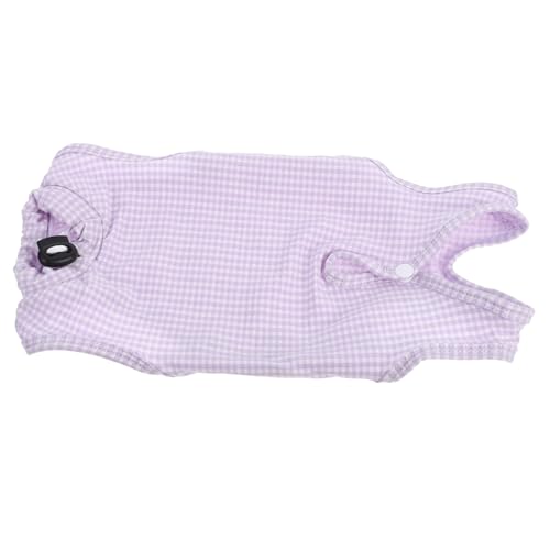 PERSELOSO Cat -chirurgie -erholungsservice Hund Haustier Steckerrinde Kit Langhantel -Haustier Kit Kleidung Für Haustiere Schützendes Haustier Op-Mantel Violet Baumwolle PERSELOSO Cat -chirurgie -erholungsservice Hund Haustier Steckerrinde Kit Langhantel -Haustier Kit Kleidung Für Haustiere Schützendes Haustier Op-Mantel Violet Baumwolle von PERSELOSO