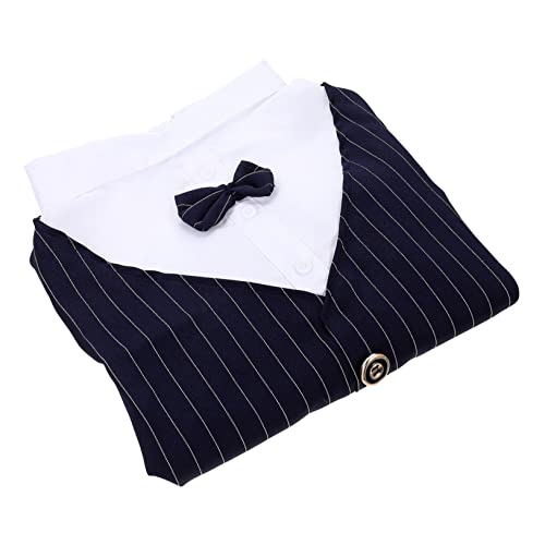 PERSELOSO Dekoratives für Hochzeiten Dünnes Anzugkostüm für Haustiere Geeignet für Partys und Besondere Anlässe für Kleine und Große Hunde Modisches Design Marineblau Bequem und PERSELOSO Dekoratives für Hochzeiten Dünnes Anzugkostüm für Haustiere Geeignet für Partys und Besondere Anlässe für Kleine und Große Hunde Modisches Design Marineblau Bequem und von PERSELOSO