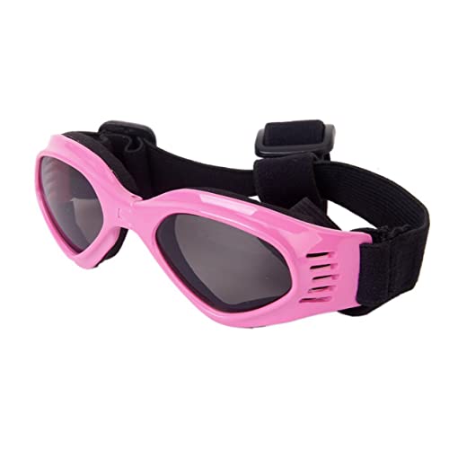 PERSELOSO Faltbare Hundesonnenbrille UV Schutz mit Elastischem Verstellbarem Riemen Weicher Polsterung Pinke Schutzbrille für Kleine bis Große Hunde Bequem und Kompakt Tragbar PERSELOSO Faltbare Hundesonnenbrille UV Schutz mit Elastischem Verstellbarem Riemen Weicher Polsterung Pinke Schutzbrille für Kleine bis Große Hunde Bequem und Kompakt Tragbar von PERSELOSO