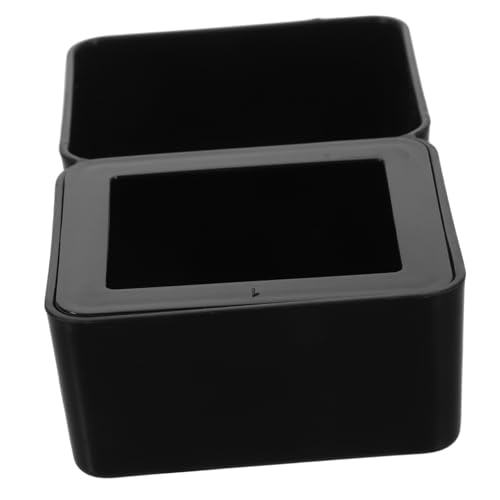 PERSELOSO Futterbecken Für Reptilien Reptilienschalen Zubehör Für Reptilien Gecko Food Dish Wasserschale des Bärtigen Drachens Wassernapf Für Reptilien Gecko Food Bowl Black Abs von PERSELOSO