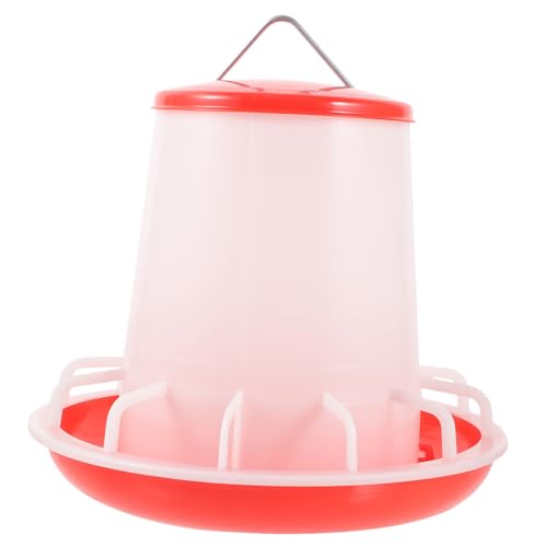 PERSELOSO Futtereimer für Hühner Chicken Feeder Geflügelzubehör Futterstation für Geflügel automatischer Hühnerfutterautomat Grübler Haustier Küken füttern Feeder für Küken Plastik von PERSELOSO