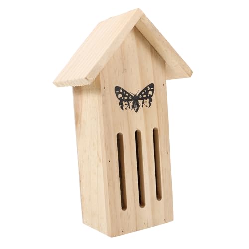 PERSELOSO Schmetterlingsfutterhaus aus Holz Hängender Schmetterlingsunterstand für Garten Wetterfestes Insektenhotel zur Schmetterlingen von PERSELOSO