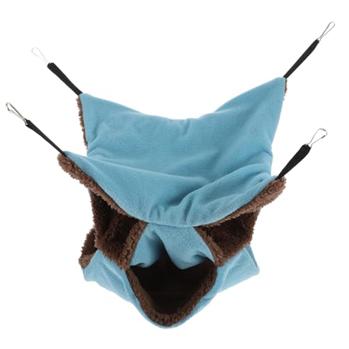 PERSELOSO Hamster Hängematte Dreischichtiges Nest aus Fleece und Dekoratives Schlafsack für Kleintiere für Hamster Frettchen und Chinchillas PERSELOSO Hamster Hängematte Dreischichtiges Nest aus Fleece und Dekoratives Schlafsack für Kleintiere für Hamster Frettchen und Chinchillas von PERSELOSO