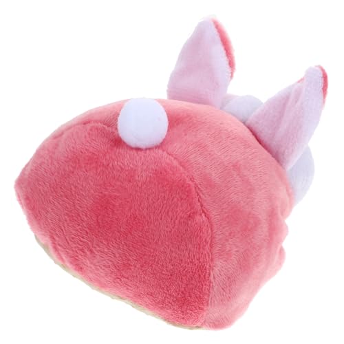 PERSELOSO Hamster Nest Für Gemütlichen Schlaf Warmes Weiches Schlafbett Für Hamster Und Igel Für Couch Auto Oder Unterwegs Leicht Zu Reinigen Und Multifunktional Kaninchen-Stil Rosa von PERSELOSO