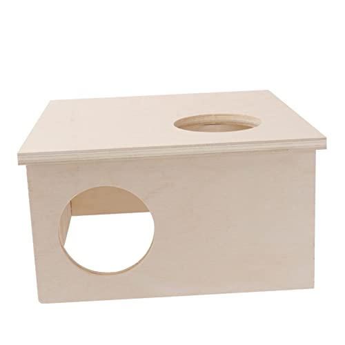 PERSELOSO Hamsterhaus aus Holz Kreatives Haustierheim für Hamster Gemütliches Nest Design Kleintiere für Tierfreunde von PERSELOSO