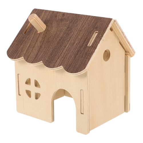 PERSELOSO Hamsternest Einlagen Aus Holz Sprays Terrarium Oberteil Hamsterhaus Tunnelmatte Meerschweinchen Hasen Kaninchen Mini Futterspender Hängematte Für Drinnen Tierhaus von PERSELOSO