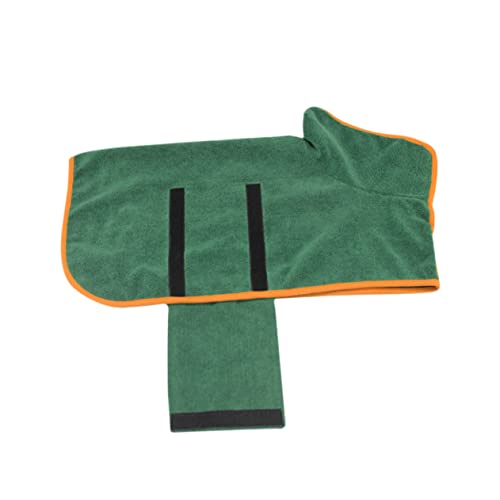 PERSELOSO Haustier Bademantel Katzen Bademantel Hundedusche Hundehandtuch Badewanne Hunderobe nass Mikrofaser welpen Bademantel Badetuch für Haustiere Hund Bademantel Katze Bademantel Green von PERSELOSO