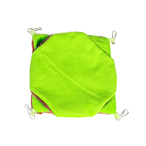 PERSELOSO Haustier Hängendes Bett Kaninchenstall Wurf Eichhörnchen Essen Meerschweinchen Bett Ratte Einstreu Käfig Rennmaus Hamster Hängebett Hund Hängematte Frettchen Green von PERSELOSO