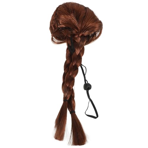 PERSELOSO Haustier Perücke Kopfbedeckung Kostüm für Hunde Hunde-Hoodie künstliche Tierhaardekoration Haustiere Hundekostüme kleine Haustierperücke Halloween-Hundeperücke Nylonfaser Golden von PERSELOSO