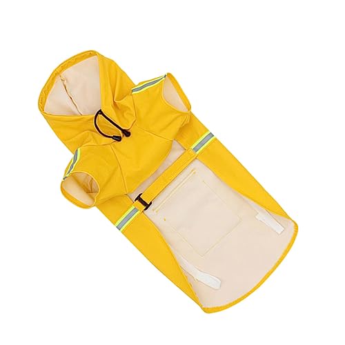 PERSELOSO Haustier Reflektierender Regenmantel Haustiere Hund Welpe Doggy -Regenmantel Wasserdicht Abdeckung Groß Regenmantel Regenmantel Klein Wimperntusche Yellow PERSELOSO Haustier Reflektierender Regenmantel Haustiere Hund Welpe Doggy -Regenmantel Wasserdicht Abdeckung Groß Regenmantel Regenmantel Klein Wimperntusche Yellow von PERSELOSO