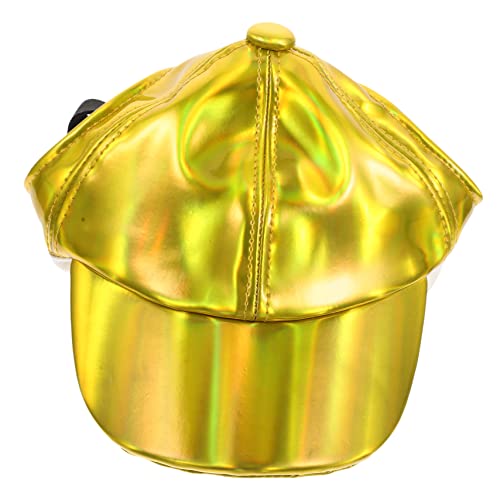PERSELOSO Haustier-baseballmütze Welpe Hundemützen Hundezubehör Für Kleine Hunde Abdeckung Interessanter Hundehut Kompakte Hundemütze Hüte Hund Baseballhut Haustier-Hut-Kappe Party Yellow Pu von PERSELOSO