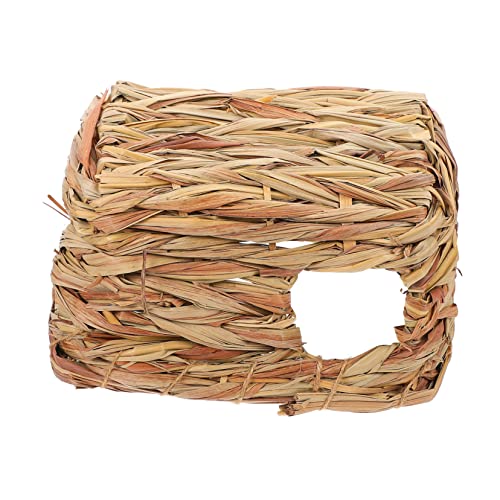 PERSELOSO Hamster Versteck Aus Naturstroh Handgefertigtes Hamsterhaus Für Kleintiere Als Spielzeug Und Schlafplatz Für Zuhause Oder Tiergeschäft Sicher Und Langlebig PERSELOSO Hamster Versteck Aus Naturstroh Handgefertigtes Hamsterhaus Für Kleintiere Als Spielzeug Und Schlafplatz Für Zuhause Oder Tiergeschäft Sicher Und Langlebig von PERSELOSO