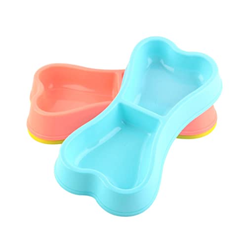 PERSELOSO Haustiernapf doppelter Futterautomat für Hunde Dual Pet Bowl Green von PERSELOSO