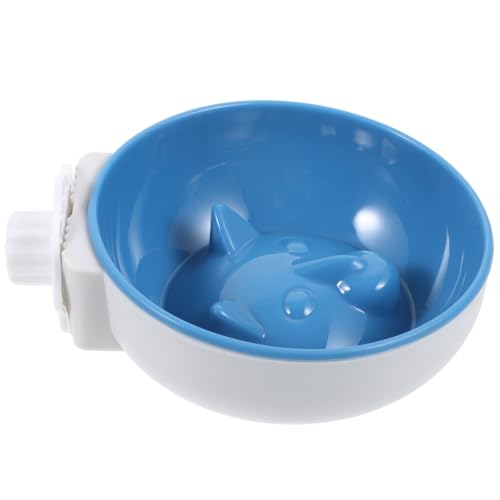PERSELOSO Haustiernapf würfelunterlage einhelll cat Bowl LEDs Leuchtmittel dogbowl Kaninchen-Katzennapf Haustier Hundefutter Kaninchen-Hundenapf Welpenversorgung Plastik Sky-Blue von PERSELOSO