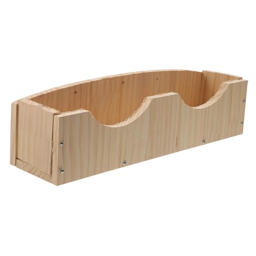 PERSELOSO Holz Futterstation für Kleintiere Große Heuraufe für Kaninchen Meerschweinchen und Chinchillas Hängend mit Fixierer für Fütterung und Minimalen Abfall PERSELOSO Holz Futterstation für Kleintiere Große Heuraufe für Kaninchen Meerschweinchen und Chinchillas Hängend mit Fixierer für Fütterung und Minimalen Abfall von PERSELOSO