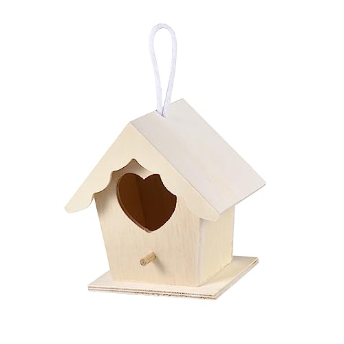 PERSELOSO Holz Vogelhaus für Garten Kreatives Hängendes Hausform Langlebig und Sicher für Vogelbesitzer Dekorative Ergänzung PERSELOSO Holz Vogelhaus für Garten Kreatives Hängendes Hausform Langlebig und Sicher für Vogelbesitzer Dekorative Ergänzung von PERSELOSO