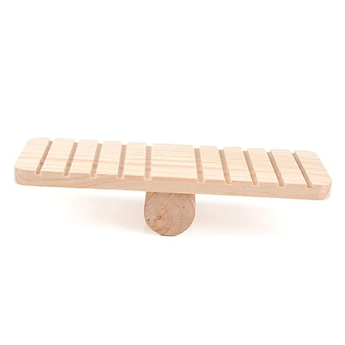 PERSELOSO Holz Wippe für Kleine Haustiere Kleintier für Hamster Mäuse Zwerghamster für Käfigdekoration und Zahngesundheit Einfach zu Reinigen und Robust von PERSELOSO