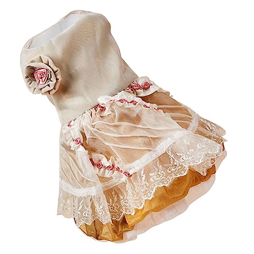 PERSELOSO Dog Skirt Hundekleidung Für Besondere Anlässe Süßes Rosa Design Geeignet Für Kleine Hunde Für Hochzeiten Partys Und Fotoshootings von PERSELOSO