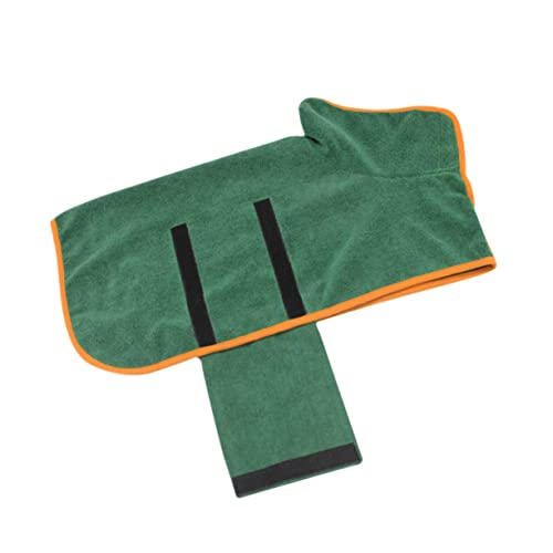 PERSELOSO Hund Bademantel Haustier Handtuch Mikrofaser Hundesachen Wasserdicht hundetuch Bademantel Zwergdackelmäntel Katzen Bademantel Hund Badetuch welpen Bademantel Katze Bademantel Green von PERSELOSO