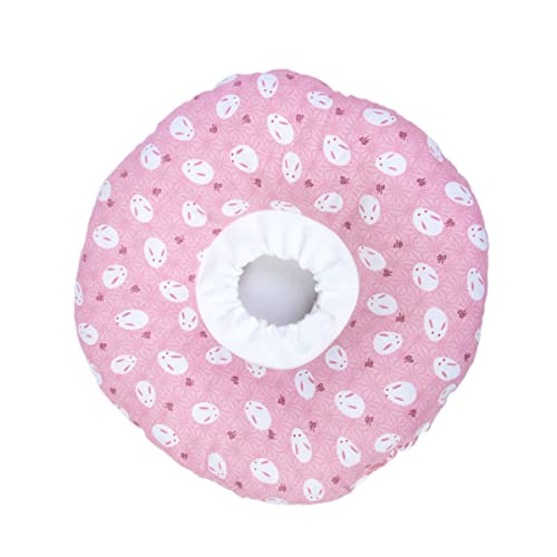PERSELOSO Hundehalsband Mit Anhänger Kätzchen Welpenhalsbänder Haustier Nach Namen Donut Katze Weich Anti Leck Halsband Rosa von PERSELOSO