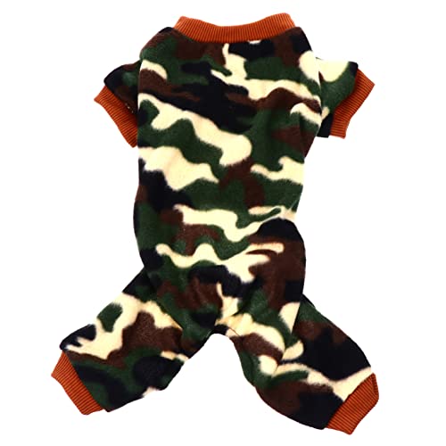 PERSELOSO Warmer Hundeoverall aus Plüsch für Welpen Winter Pyjama Kostüm EIN Stück Hundepullover Bequem und Stylisch für Kleine und Mittelgroße Hunde von PERSELOSO