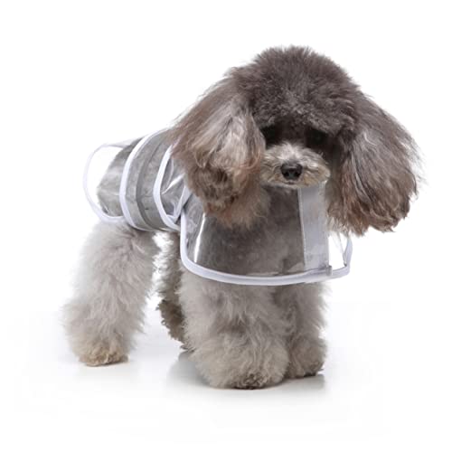 PERSELOSO Hunderegenjacke Mit Kapuze Und Reflektierenden Sicherheitsstreifen Wasserdichter Hundemantel Für Kleine Und Große Hunde Weiß s Verstellbare Regenbekleidung Für Haustiere Für PERSELOSO Hunderegenjacke Mit Kapuze Und Reflektierenden Sicherheitsstreifen Wasserdichter Hundemantel Für Kleine Und Große Hunde Weiß s Verstellbare Regenbekleidung Für Haustiere Für von PERSELOSO