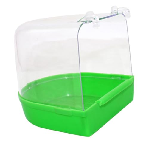 PERSELOSO Käfig Vogelbad für Kleine Multi Käfig Badeeinheit für Kanarienvögel und Wellensittiche Ungiftiges Design Zufällige Farbwahl für Vogelpflege von PERSELOSO