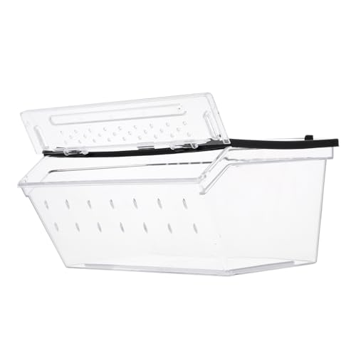 PERSELOSO Kasten Terrarium Schildkröte Klein Zucht Reptil Füttern Fütterung Tragbar Schleichtiere Ausstellungsbehälter Für Klettertiere Haustierzubehör Haustier Anti- Plastik Black PERSELOSO Kasten Terrarium Schildkröte Klein Zucht Reptil Füttern Fütterung Tragbar Schleichtiere Ausstellungsbehälter Für Klettertiere Haustierzubehör Haustier Anti- Plastik Black von PERSELOSO