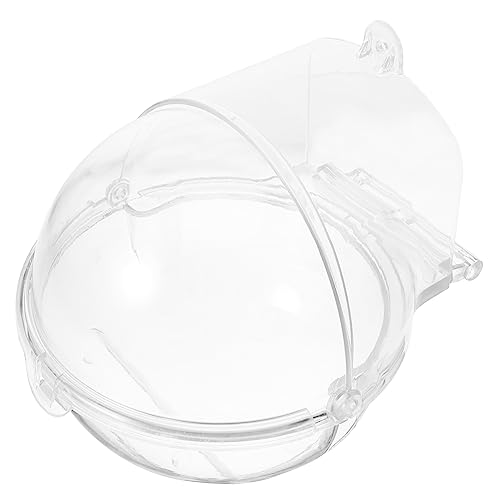 PERSELOSO Kasten Vogeltränkekasten Bird Bath Outdoor wasserbecken vogelbäder vogeltränke vogelbad Wanne Vogelkäfige für Sittiche Vogelbad Fall Badezuber für kleine Vögel Plastik Transparent von PERSELOSO