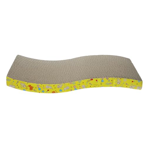 PERSELOSO Katze Kratzbrett aus Wellpappe Umweltfreundliches Kratzspielzeug für Katzen S Förmiges Design Kratzen Schützend und Unterhaltsam für Zuhause von PERSELOSO