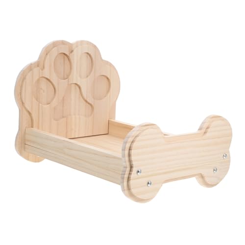 PERSELOSO Kleintierbett Hamsterbett Frettchenbett Hamsterschlafnest Bett Für Meerschweinchen Hamster Futtersuchbett Kaninchenbett Holz Khaki PERSELOSO Kleintierbett Hamsterbett Frettchenbett Hamsterschlafnest Bett Für Meerschweinchen Hamster Futtersuchbett Kaninchenbett Holz Khaki von PERSELOSO