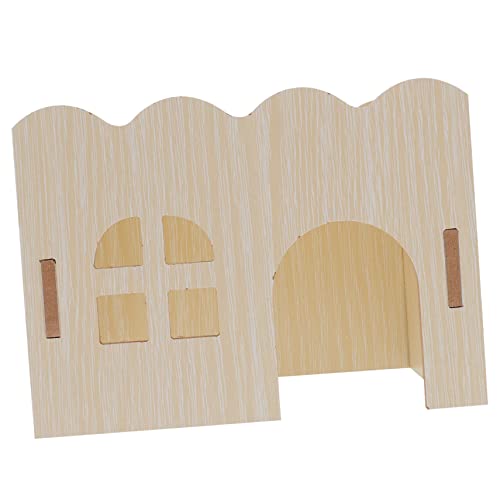 PERSELOSO Kleintierhaus aus Holz für Meerschweinchen und Hamster Wellenhaus Langlebig Sicher DIY Bemalbar für Entspannung und Spiel Multifunktional für Kleine Haustiere PERSELOSO Kleintierhaus aus Holz für Meerschweinchen und Hamster Wellenhaus Langlebig Sicher DIY Bemalbar für Entspannung und Spiel Multifunktional für Kleine Haustiere von PERSELOSO