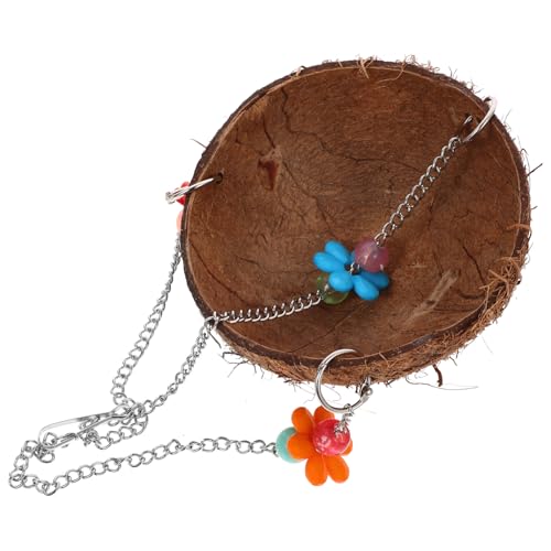 PERSELOSO Kokosnuss Vogelhaus Hängendes Nest für Sittiche und Papageien Dekorative Schlafgelegenheit Natürliche Kokosnussschale für Zucht und Spiel Fördert das Wohlbefinden Zufällige Farbe PERSELOSO Kokosnuss Vogelhaus Hängendes Nest für Sittiche und Papageien Dekorative Schlafgelegenheit Natürliche Kokosnussschale für Zucht und Spiel Fördert das Wohlbefinden Zufällige Farbe von PERSELOSO
