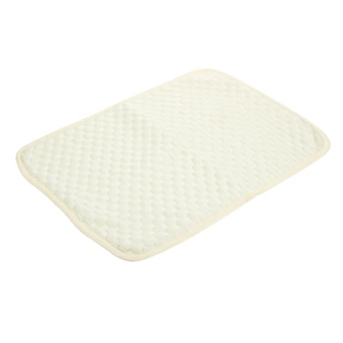 PERSELOSO Kühlmatte für Haustiere Atmungsaktiv und Vielseitig für Hunde Katzen Hamster und Kaninchen Leicht Tragbar Komfortable Sommer schlafunterlage in Lemon Gelb Xs von PERSELOSO