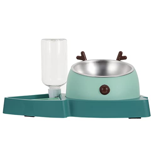 PERSELOSO Langsame Futter und Wassernapf für Hunde und Katzen Schling Futternapf mit Abnehmbarem Design rutschfest und Leicht zu Reinigen für Trockenfutter Nassfutter oder Wasser Grün von PERSELOSO